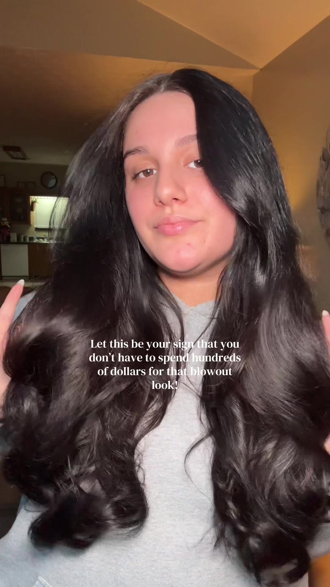 TikTok post by @kennedy.grace.deloach for Brightup. Caption reads: [...] hair❤️‍🔥 #blowoututorial #airstyler....