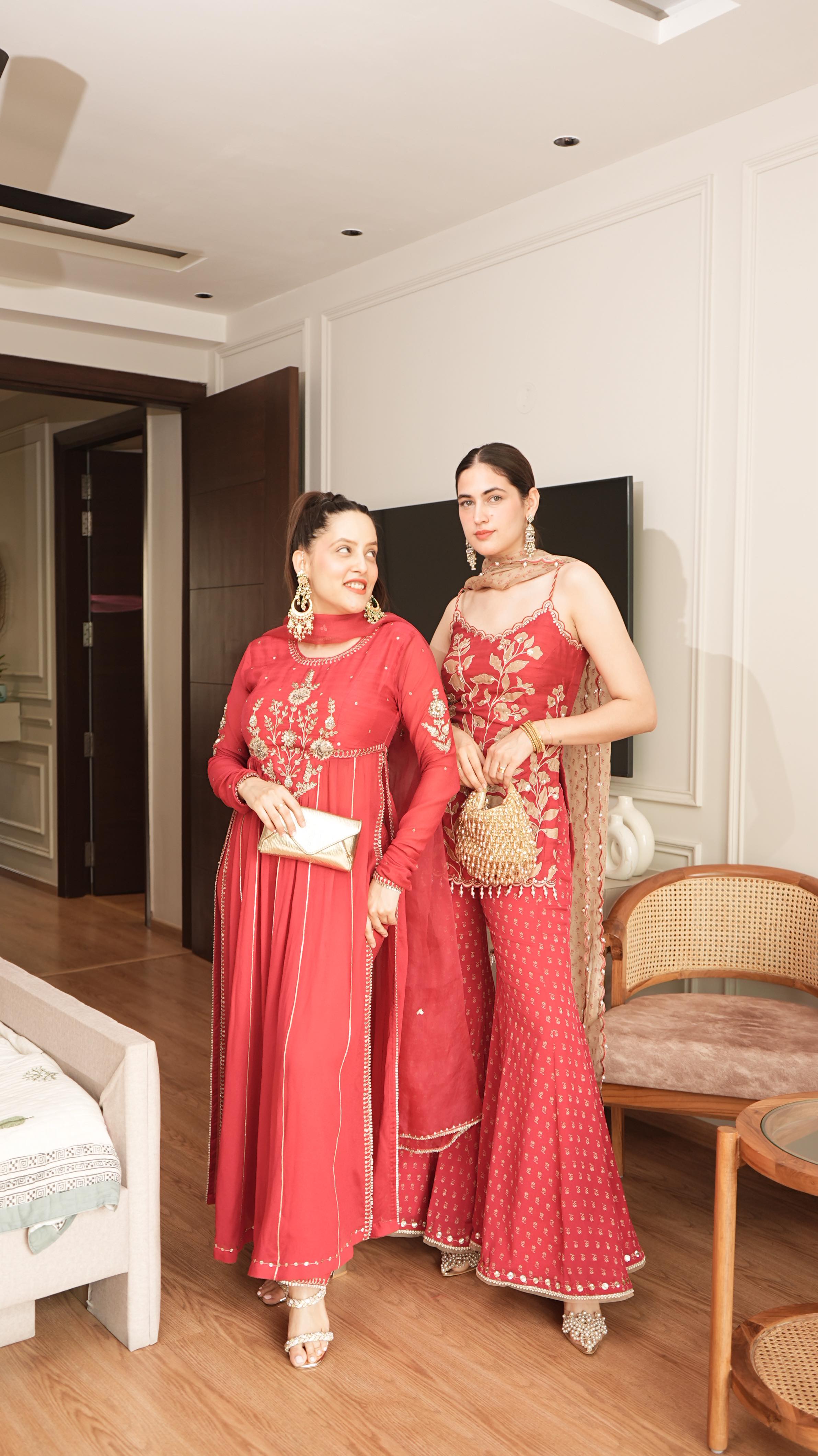 Instagram post by @arishamitha for Urban Company. Caption reads: shot a wedding prep rescue video 💅with....