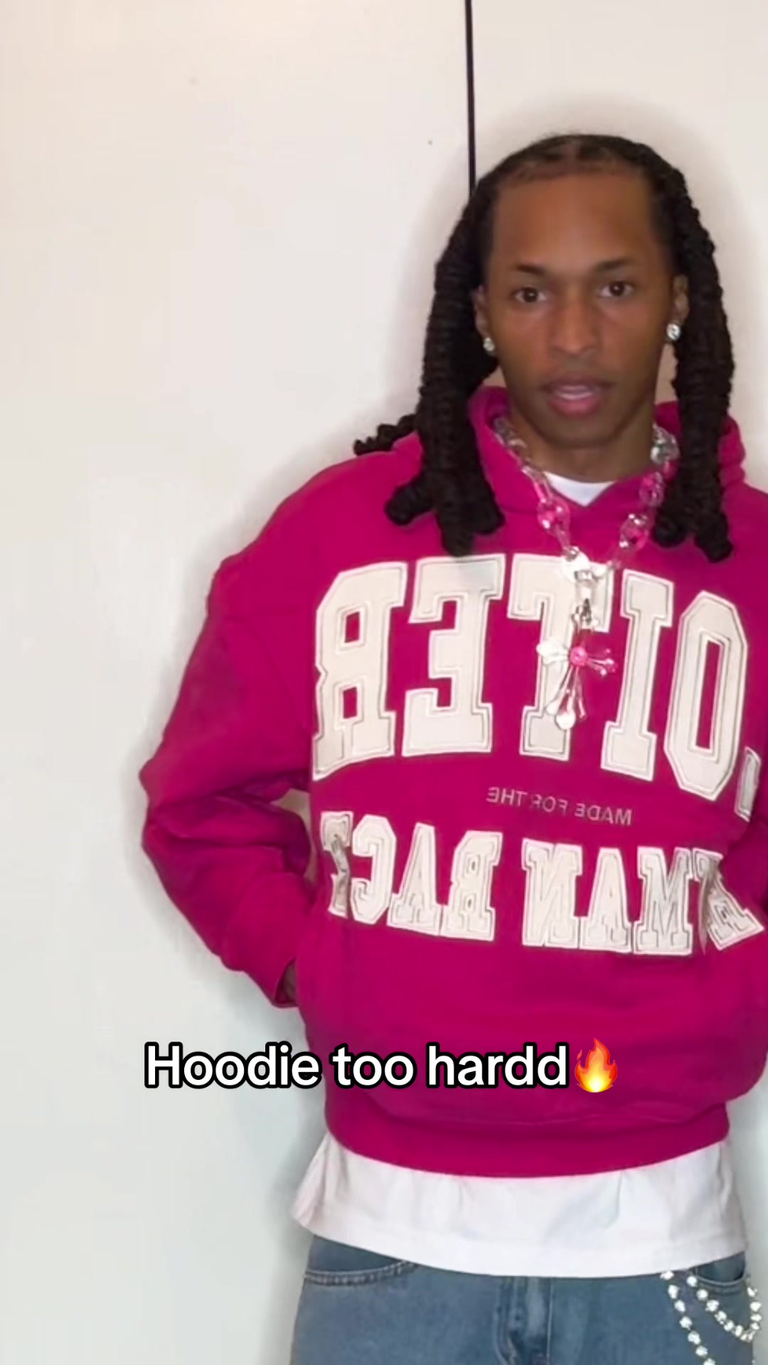 TikTok post by @jayyjiggaa for Culture Kings. Caption reads: [...] hoodie it’s so hardd🔥 @Culture Kings ....
