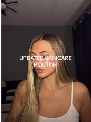 TikTok post by @poppycarpenterr for glow hub. Caption reads: 🫧🫧🫧🫧 @AVEENO® UK & Ireland @Glow Hub #skincare....