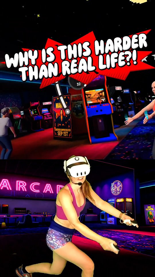 Instagram post by @otter.worldly for FitXR. Caption reads: [...] suffer (I mean, train) with me 💪....