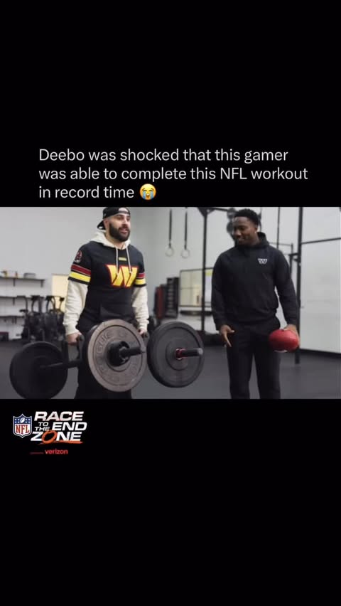 Instagram post by @topcomment for Verizon. Caption reads: [...] of NFL Race to the End Zone powered by....