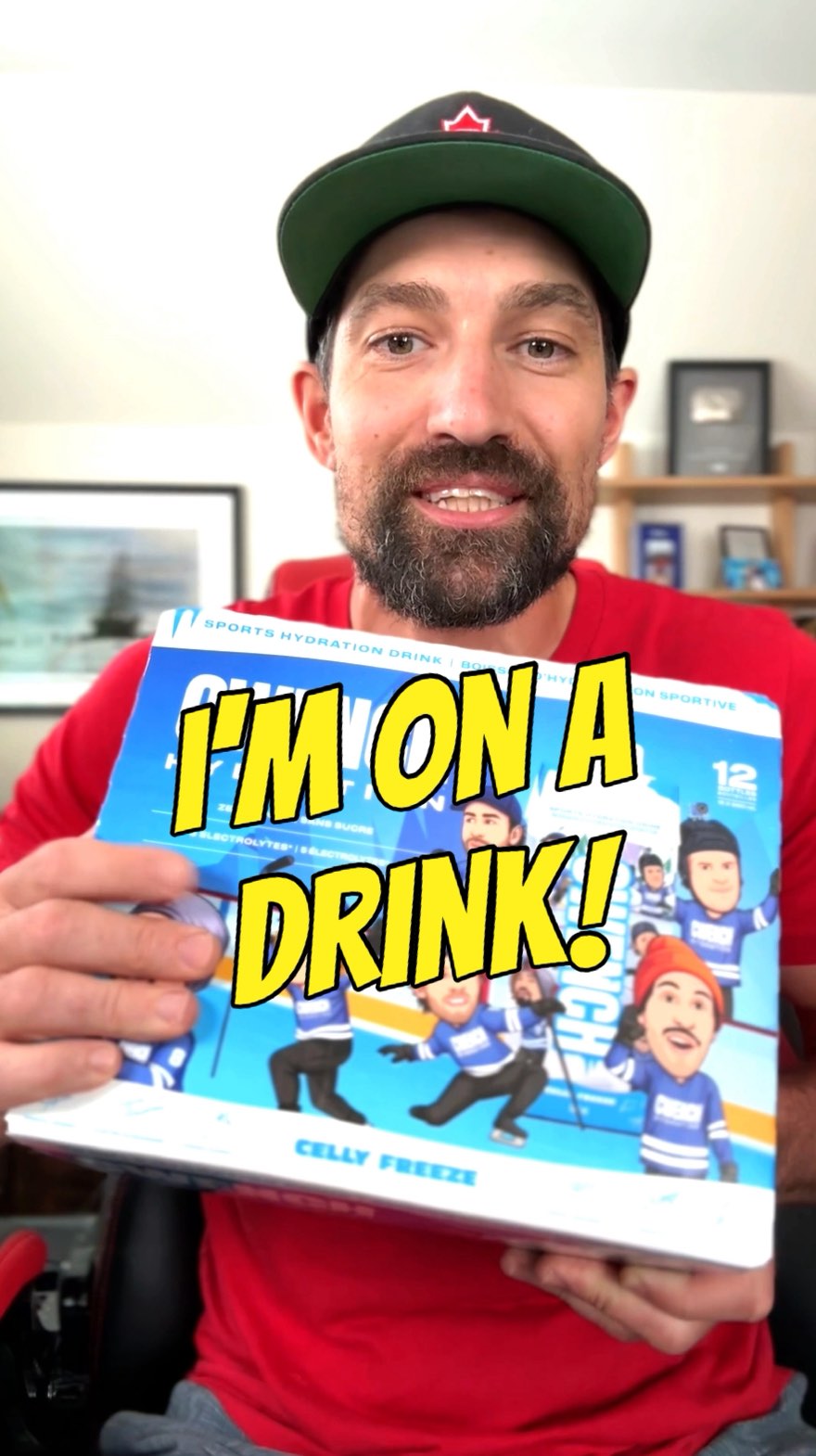 Instagram post by @howtohockey for CWENCH Hydration. Caption reads: [...] it’s a huge honour to partner with....