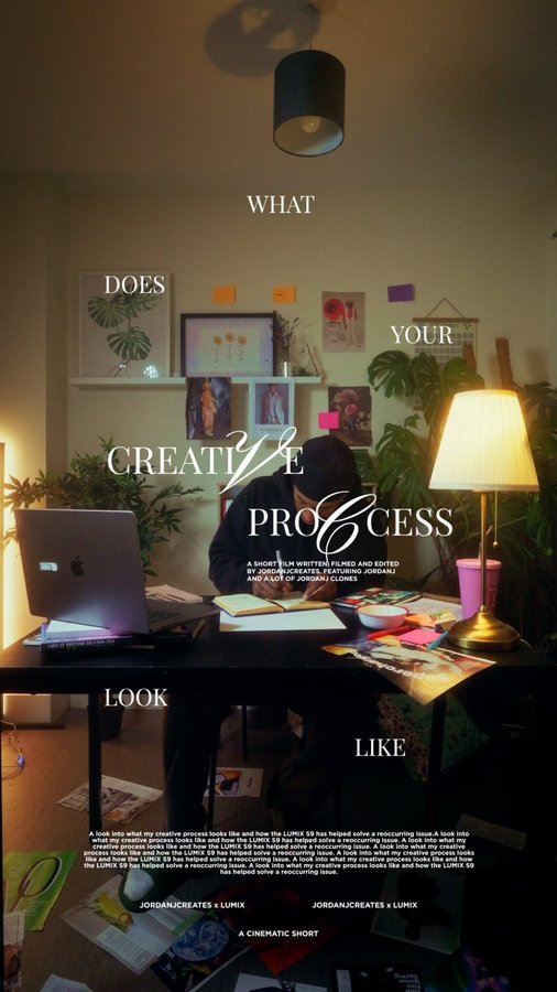 Instagram post by @jordanjcreates for Epidemic Sound. Caption reads: AD | What does your creative process look....