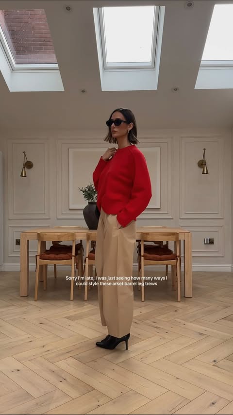 Instagram post by @francis.lowe_ for ARKET. Caption reads: Can confirm they go with everything.