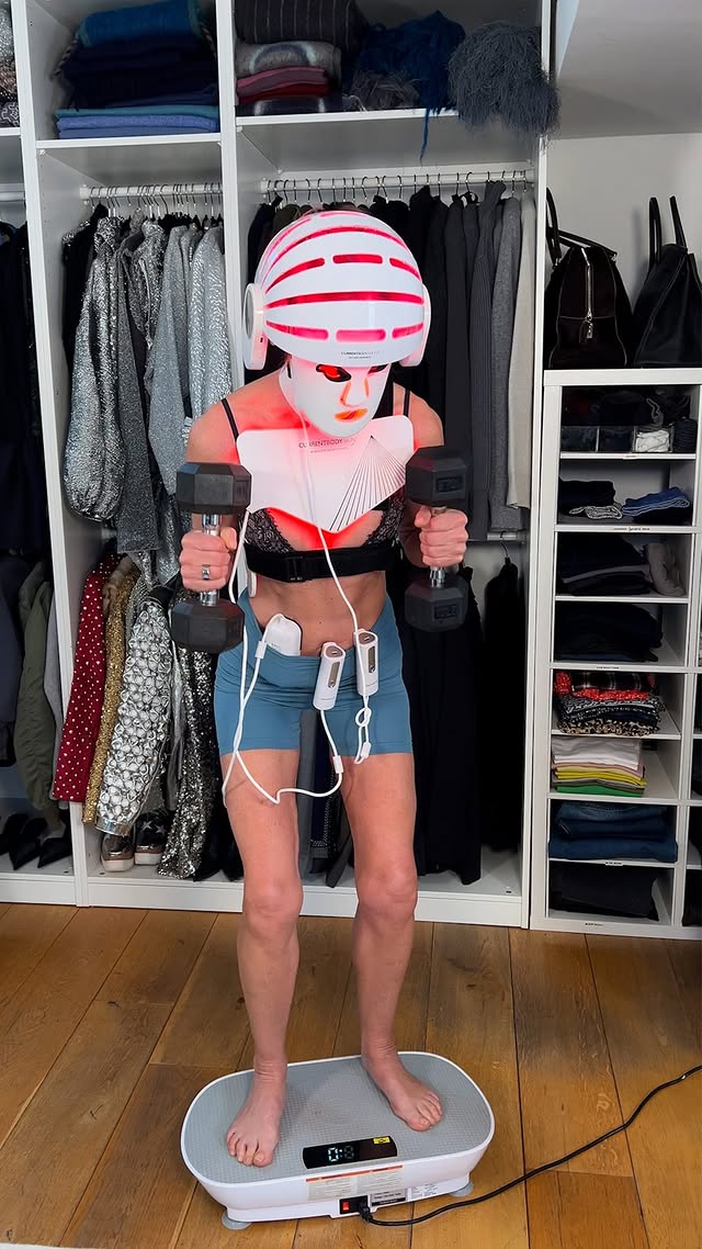Instagram post by @trinnywoodall for currentbody. Caption reads: [...] two limited edition sets with @currentbody....