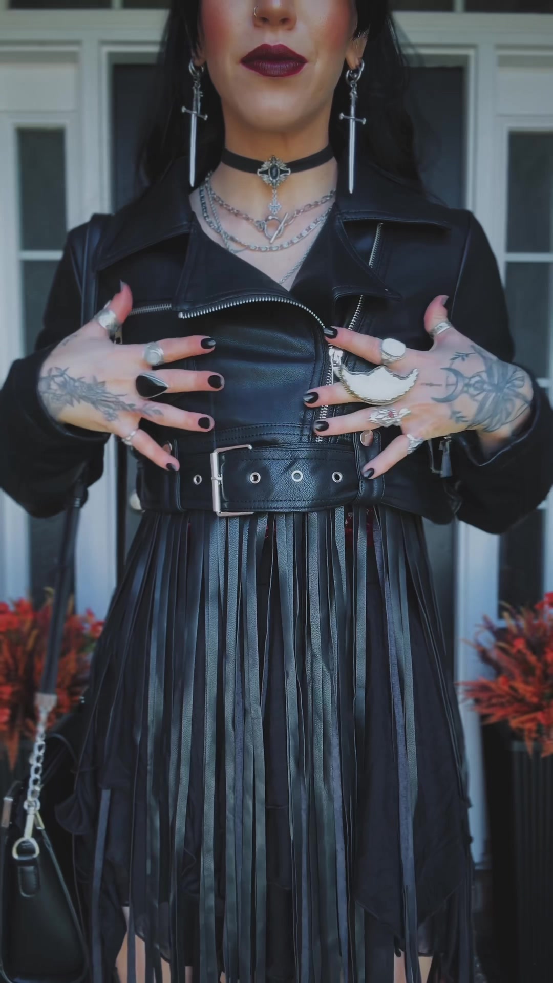 TikTok post by @hndelavega for AZALEA WANG. Caption reads: [...] #whimsical #gothgirl #goth @Azalea Wang .