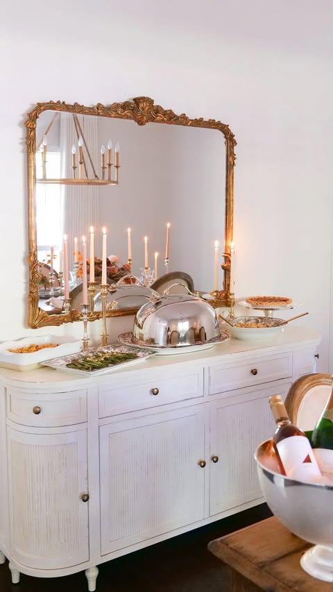 Instagram post by @amandawarren__ for Williams Sonoma. Caption reads: ✨ This Thanksgiving, I’m taking a step back from....