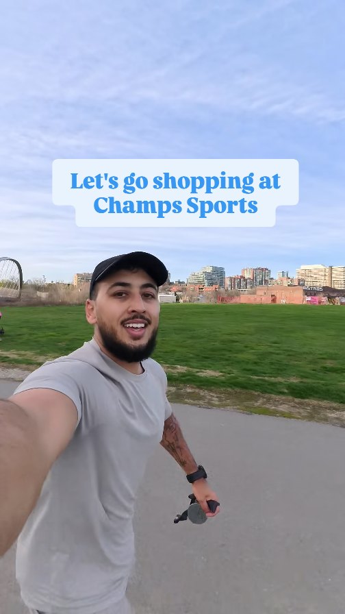Instagram post by @mikkzonthemove for Champs Sports. Caption reads: [...] Now that's my kind of game 😉🛍️....