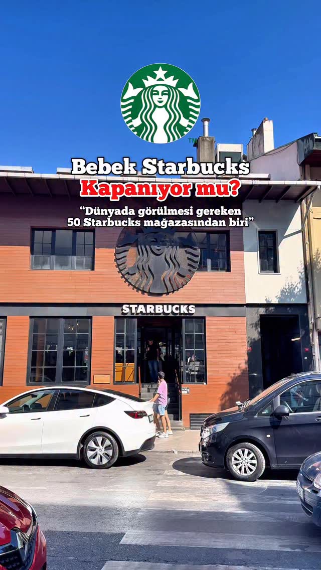 Instagram post by @ustunecaygider for Starbucks. Caption reads: İstanbul’un en lüks semtlerinden Bebek’te Cevdet....
