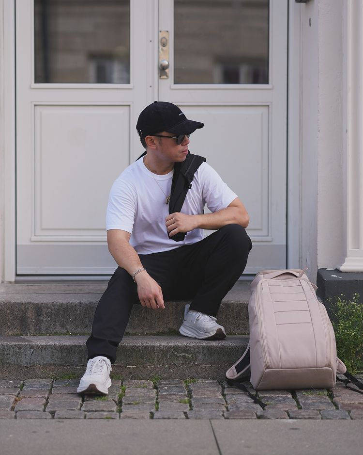 Instagram post by @edward.berthelot for Dbjourney. Caption reads: Ready to move fast during Copenhagen Fashion Week....