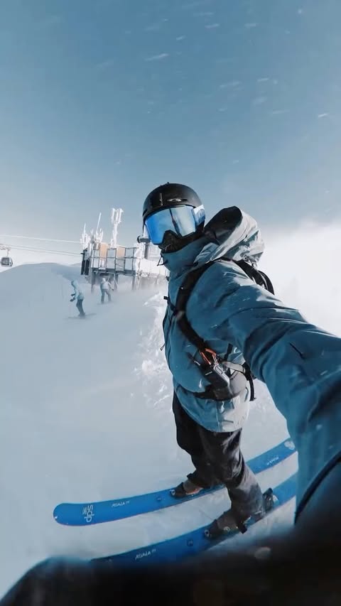 Instagram post by @abekislevitz for GoPro. Caption reads: [...] #IkonPass @ikonpass @alterramtnco @gopro #ad.