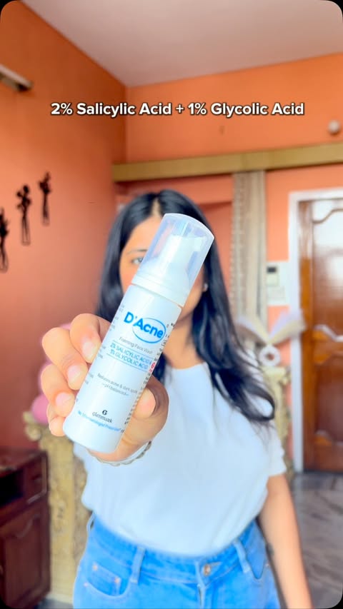 Instagram post by @rishikaagarwal.__ for D'Acne by Glenmark. Caption reads: Breakouts don’t disappear overnight but the right....