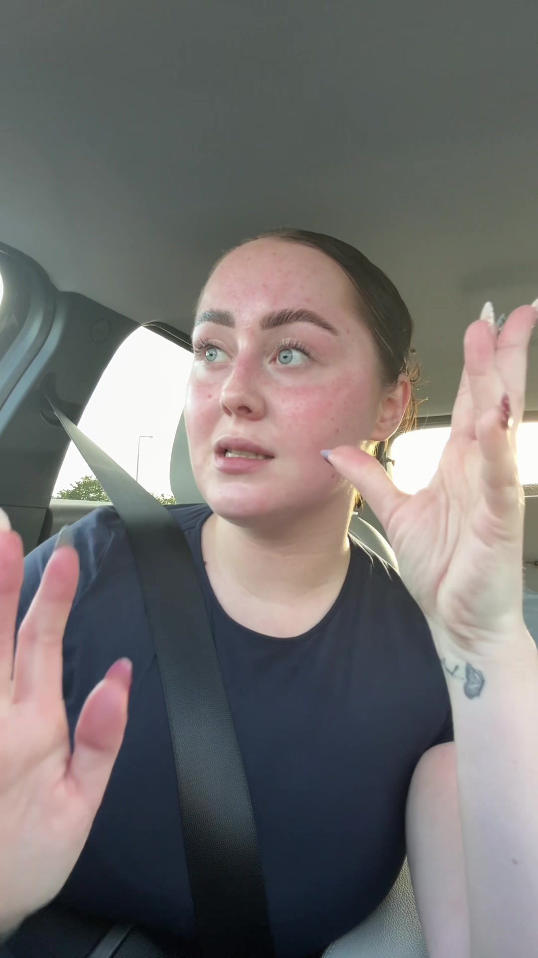 TikTok post by @errinfetter for Kanzen Skincare. Caption reads: [...] acid in your skincare routine @Kanzen....