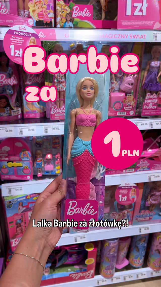 Instagram post by @deal.zycia for Barbie. Caption reads: 💗 BARBIE ZA 1 ZŁ? TAK – W SMYK! 💗
 
Od 8 do 31....