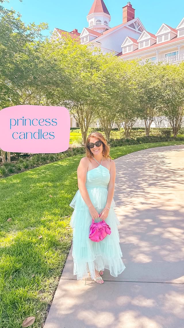 Instagram post by @tara.in.orlando for Toynk. Caption reads: [...] #disneyprincess inspired candles from....