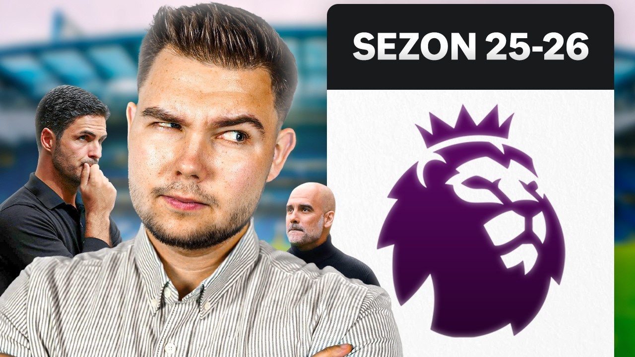 YouTube post by @PLKD for R-GOL. Caption reads: I SIMULATED PREMIER LEAGUE 25/26... | EA SPORTS FC....