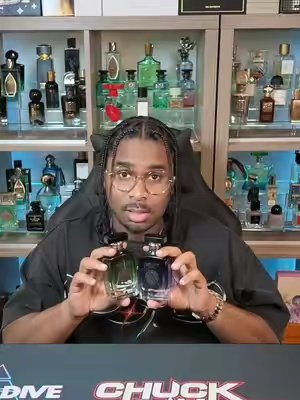 TikTok post by @theenosedive for Atralia Perfumes. Caption reads: @ATRALIA PERFUMES USA has entered the chat with....