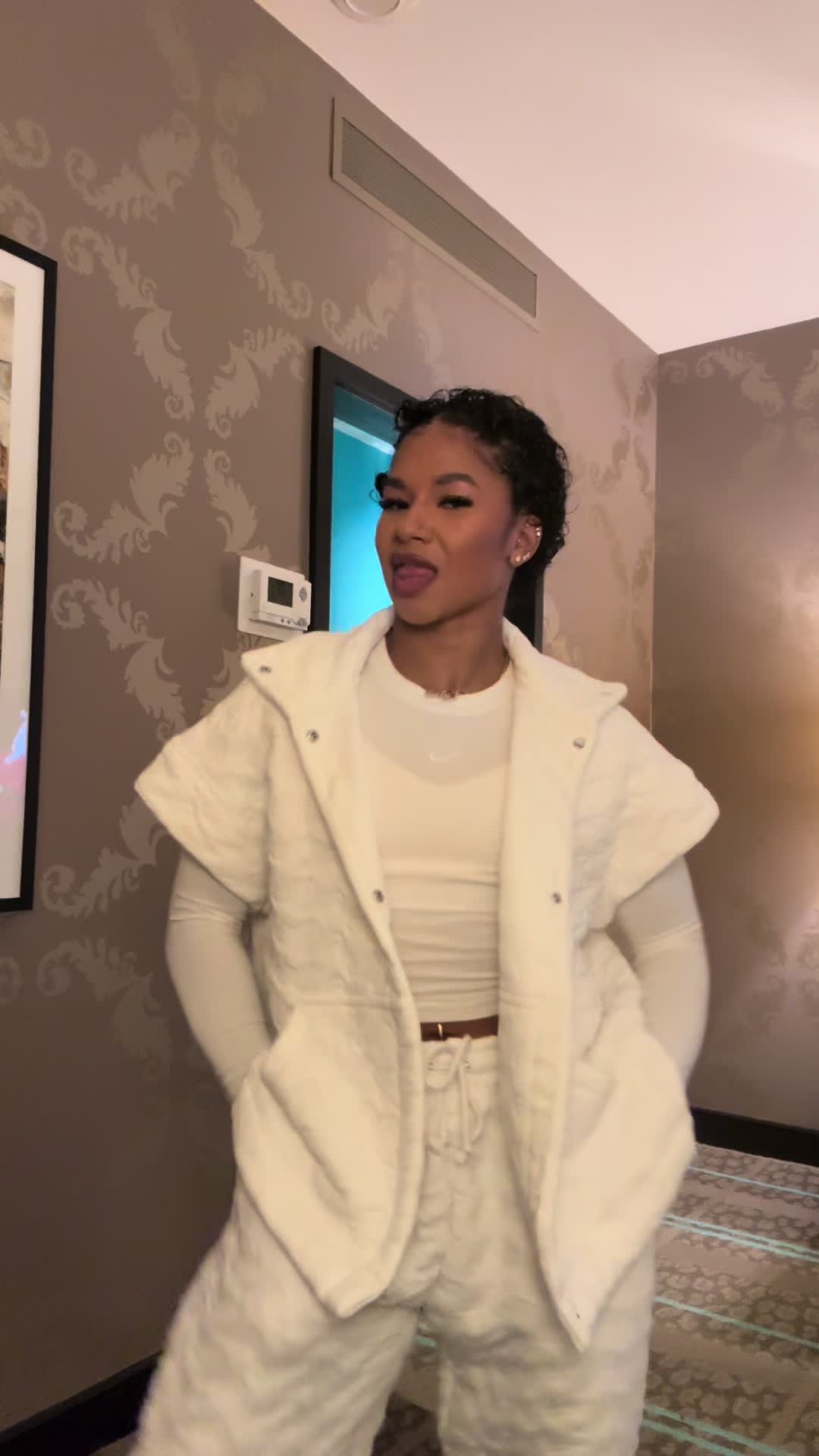 TikTok post by @jordanchiles for Tubi. Caption reads: [...] to watch it live at 6PM PT on TikTok and....