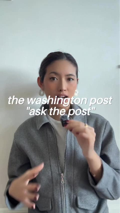 Instagram post by @zauey.talks for Washington Post. Caption reads: [...] time with Ask The Post from @washingtonpost....