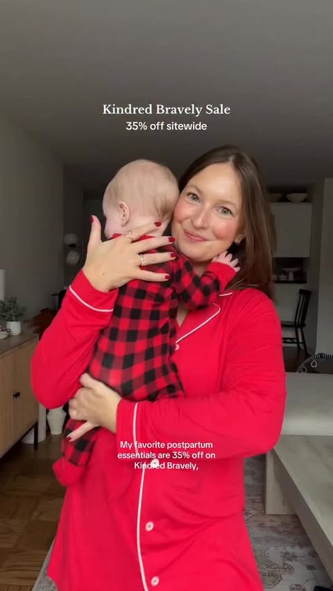 Instagram post by @marinaakatherine for Kindred Bravely. Caption reads: @kindredbravely 35% off sitewide sale is here! The....