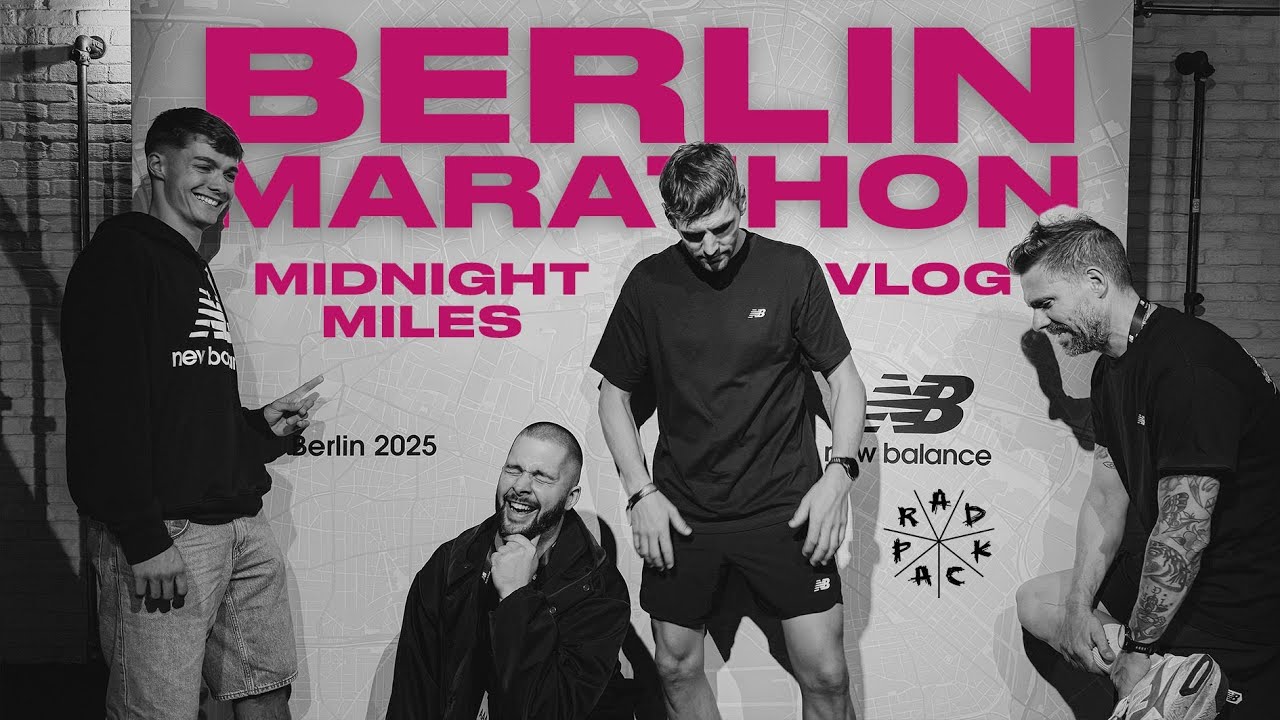 YouTube post by @RADRACE_official for Dynamic Bike Care. Caption reads: BERLIN MARATHON VLOG.