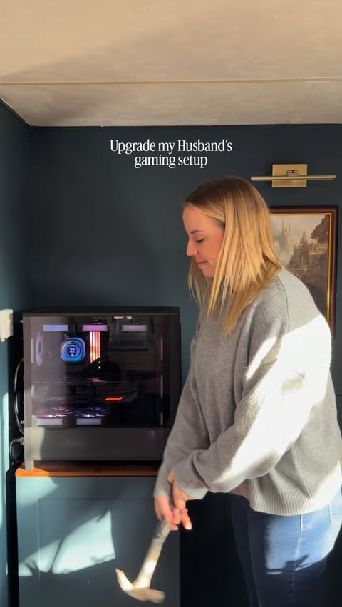 Instagram post by @amyyelle_ for CORSAIR. Caption reads: Upgrade my Husband’s gaming setup 🖥️ ad

A cheeky....