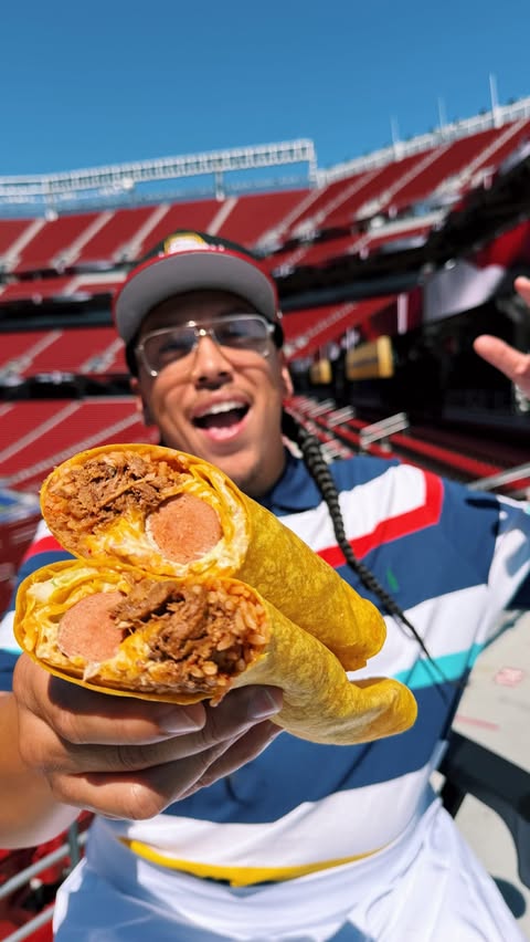 Instagram post by @thesnacksensei for FIFA. Caption reads: THE BAYRRITO FOR THE FIFA WORLD CUP! @fifaworldcup....