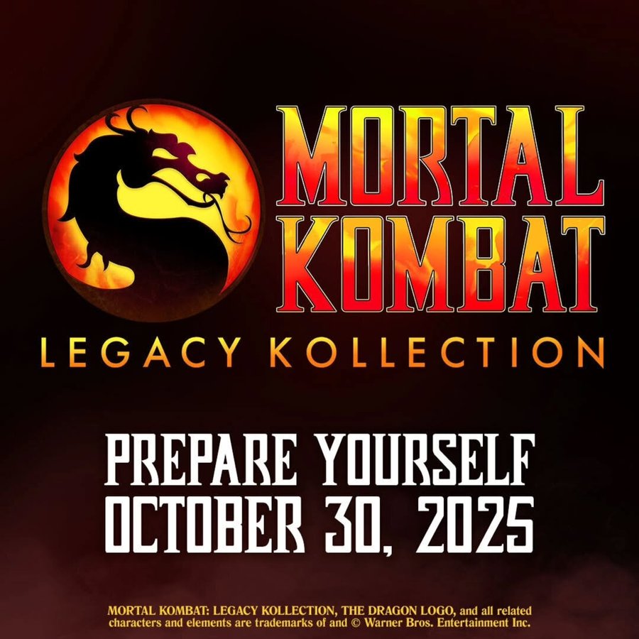 Instagram post by @mkarcadekollection for Mortal Kombat. Caption reads: [...] away from the digital release of the....