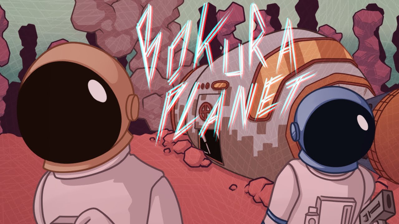 YouTube post by @ben_again for Squarespace. Caption reads: Bokura Planet - The Co-op Game Where You Can't....