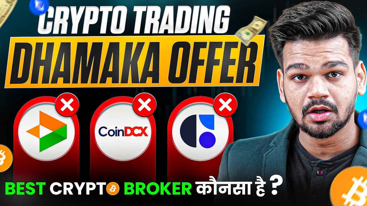 YouTube post by @theadityasaini for CoinSwitch. Caption reads: Trade on Coinswitch ( 25% Brokerage Discount ) -....
