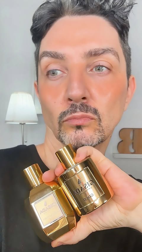 Instagram post by @bartreverte for Gisada. Caption reads: Estos dos perfumes : Gisada Gold y Ambassadora....