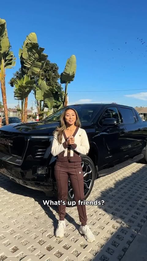 Instagram post by @tishaalyn for GMC. Caption reads: [...] though, I got it handled. 🤩 The 2026 @GMC....