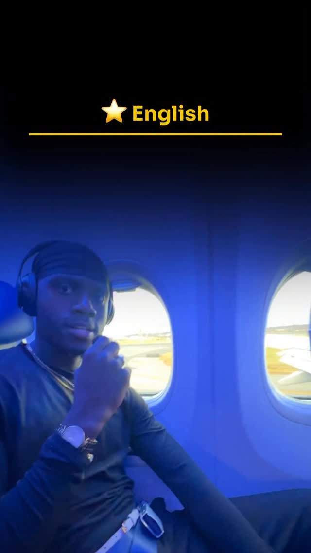 Instagram post by @englishwithcollins for Southwest Airlines. Caption reads: Flying With @southwestair In 5 ⭐️ English....