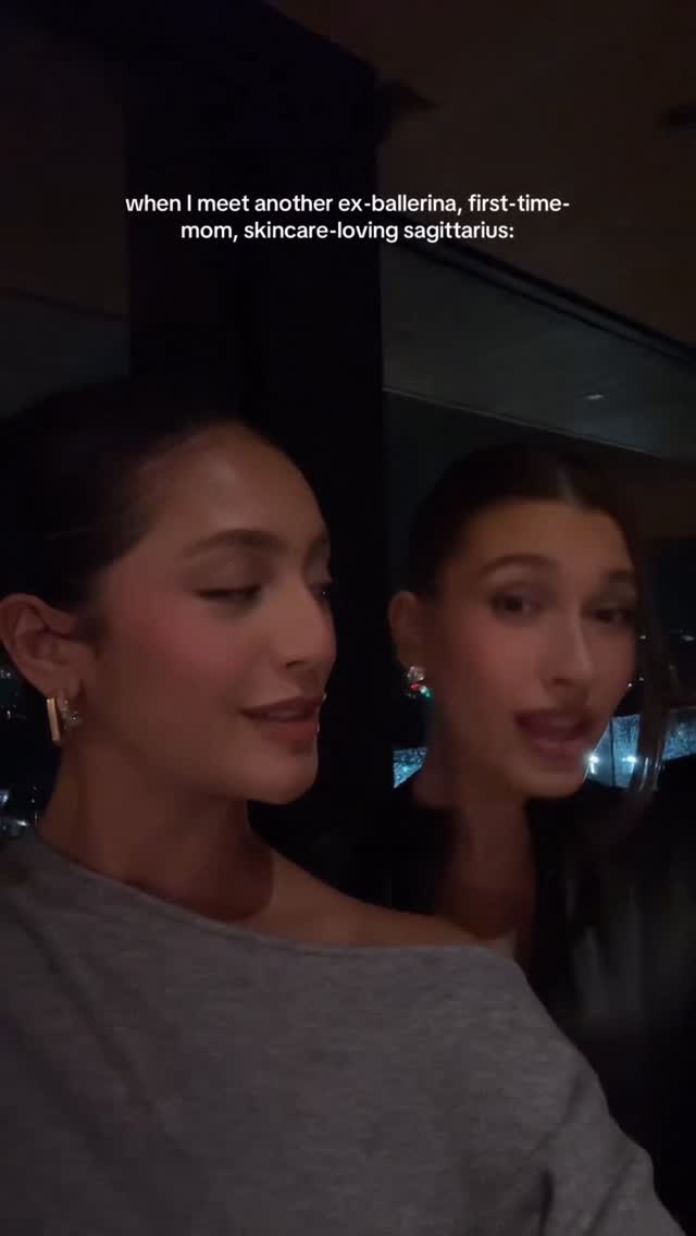 Instagram post by @sloan.byrd for Rhode Skin. Caption reads: bestie 🤭💞♐️.