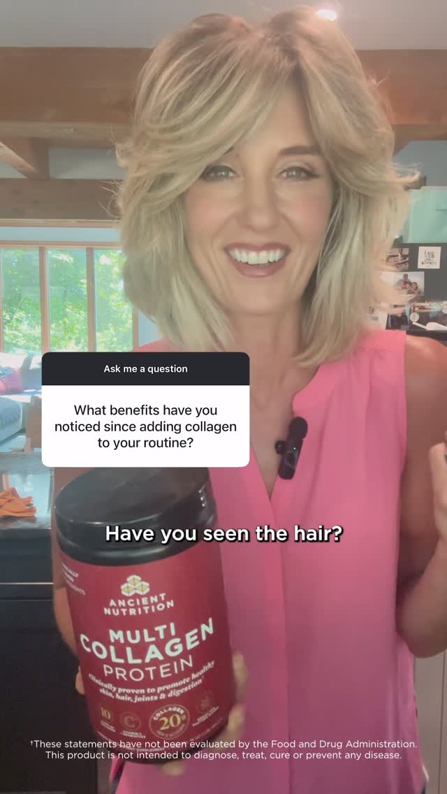 Instagram post by @kerstin.lindquist for Ancient Nutrition. Caption reads: [...] my favorite collagen product is Ancient....