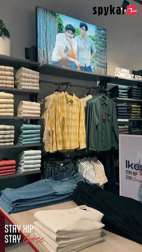 Instagram post by @theyluvtenny for SPYKAR. Caption reads: Caught the vibe at @spykarofficial 🔥 Clean fits,....
