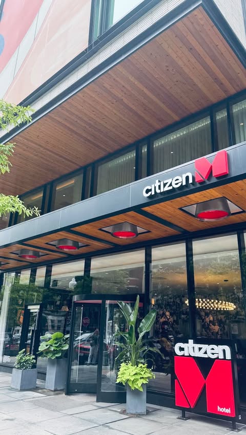 Instagram post by @iamdenizmirik for Marriott Hotels & Resorts. Caption reads: DC hits different when your stay looks like this.....