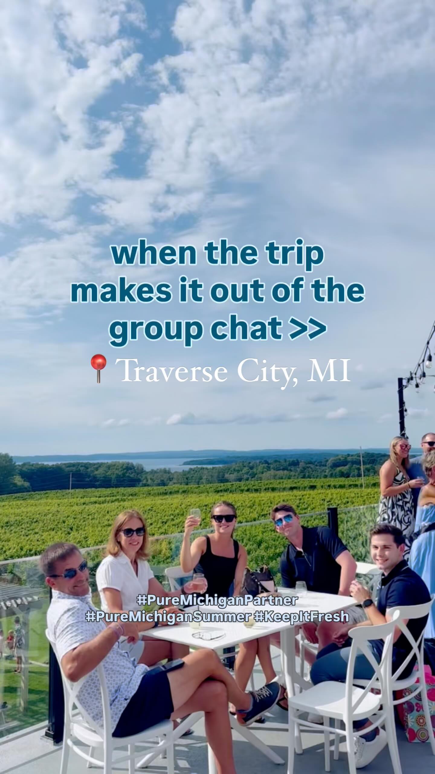 Instagram post by @apaigeofpositivity for Pure Michigan. Caption reads: #PureMichiganPartner The trip that finally made it....