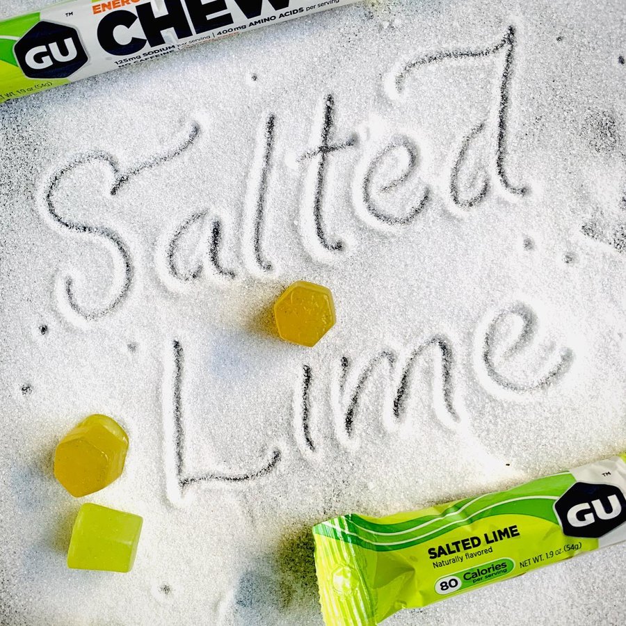 Instagram post by @noah_____williams for GU Energy Labs. Caption reads: [...] #SaltTheLime #3XSodium #MarGUruita....