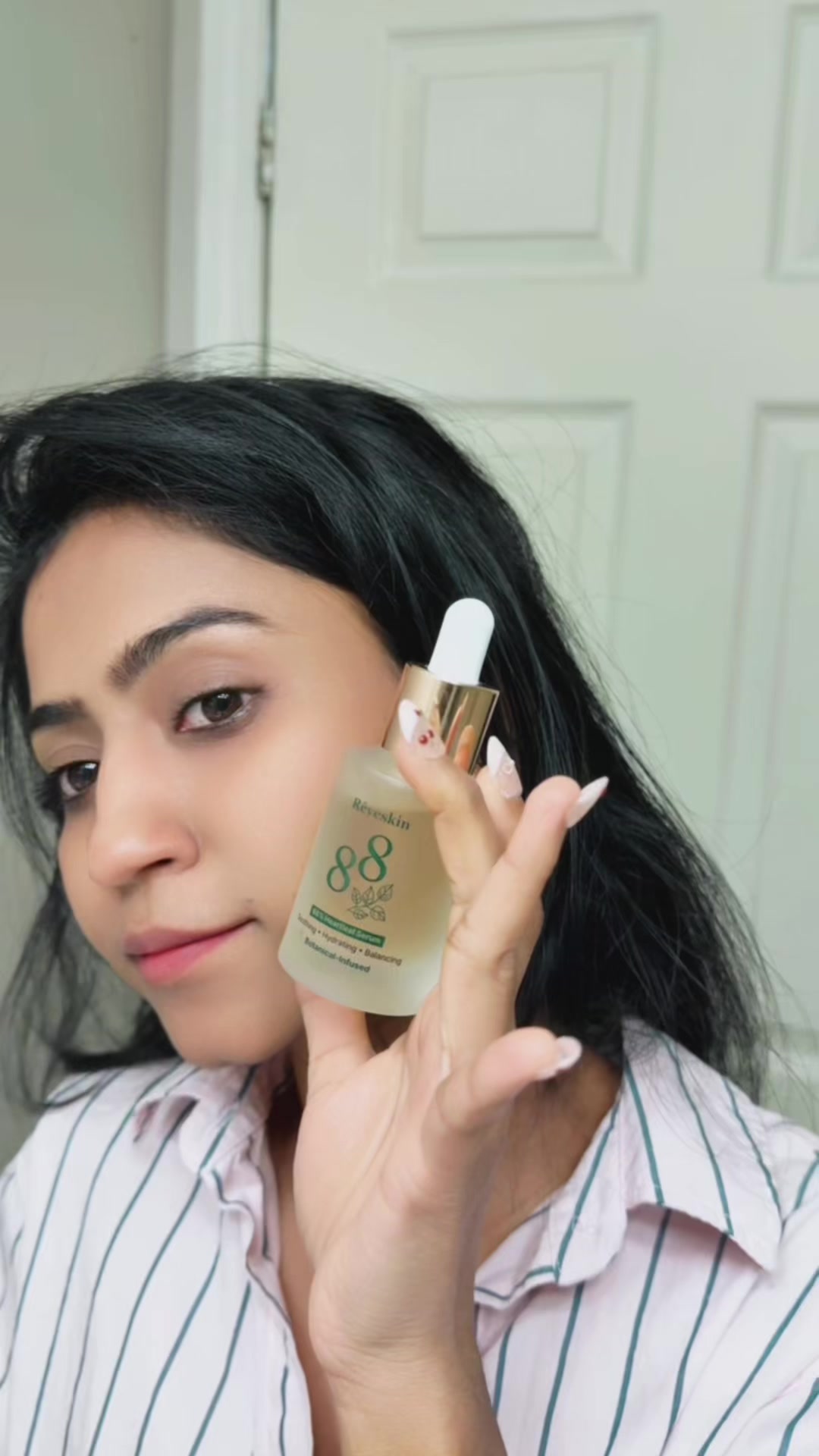 TikTok post by @ugc_sno for Hwahae Global Official. Caption reads: My skin looks so plump and hydrated after using....