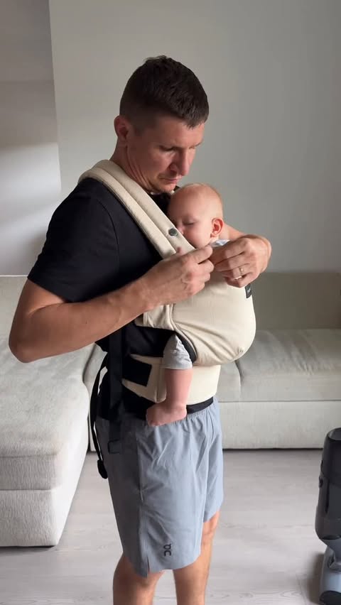 Instagram post by @sergey.be.be for Momcozy. Caption reads: Today I set up a little spa day for my wife so she....