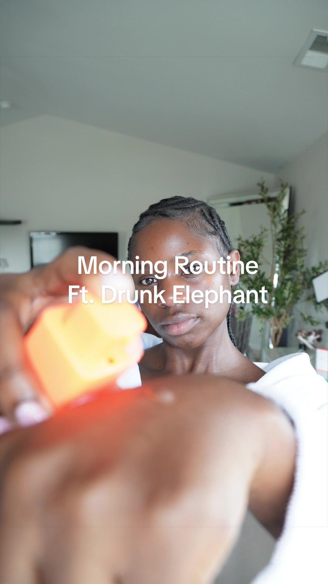 TikTok post by @hindirlane for Drunk Elephant. Caption reads: #DrunkElephantPartner There’s no reward for [...].