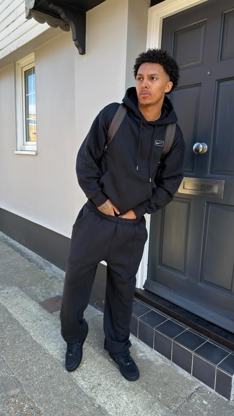 Instagram post by @crwnmason for JD Sports. Caption reads: Chill fits this spring with @jdsports #ad.