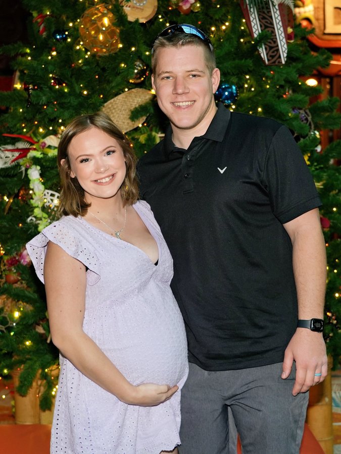 Instagram post by @deborah_n_decker for Disney Store. Caption reads: May your Christmas be cozy, magical, and filled....