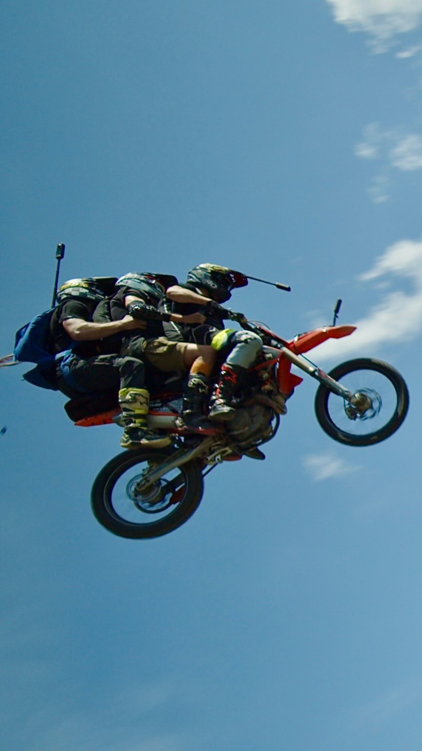 Instagram post by @luke_woodland365 for Mous. Caption reads: [...] with. Sponsors @theblackflagcollective....