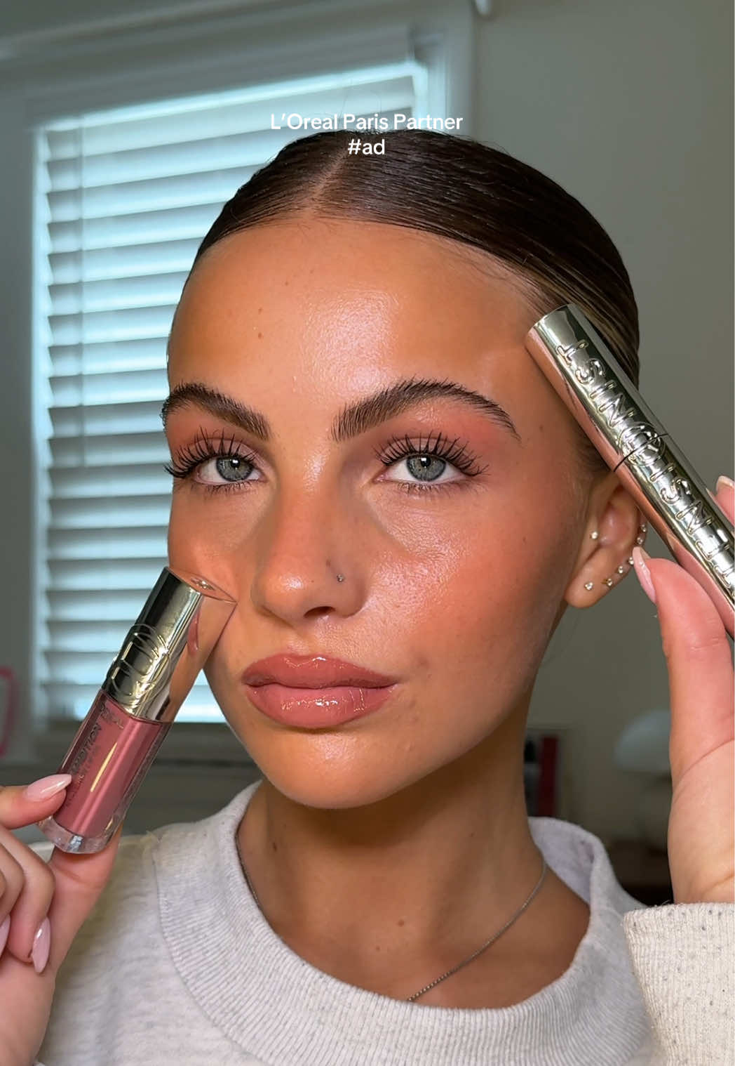 TikTok post by @brittneyymooney for LTK. Caption reads: #LOrealParisPartner #AD the new L’Oreal telescopic....