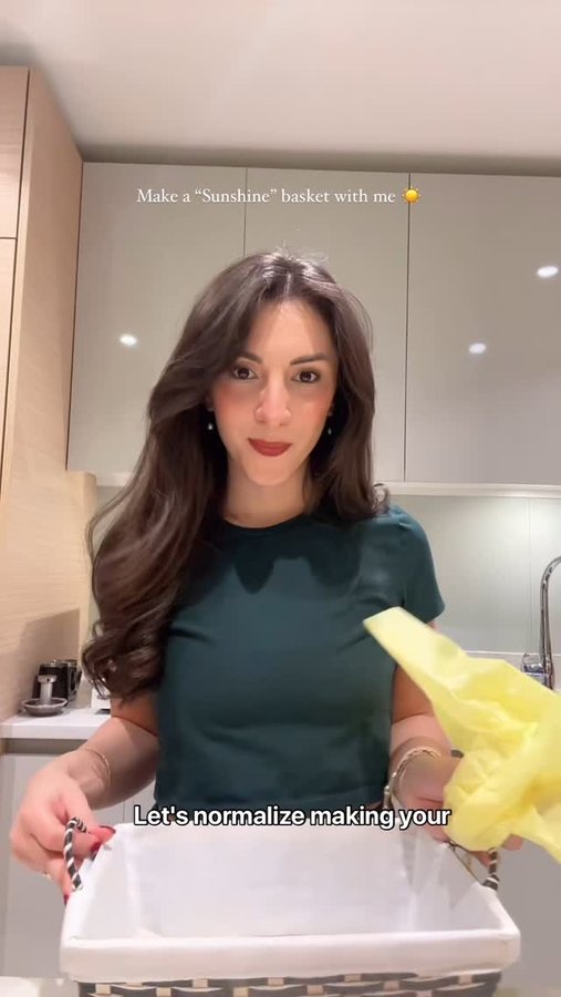 Instagram post by @vancouvers_foodbelly for Tazo. Caption reads: Curing the winter blues with a Sunshine basket....