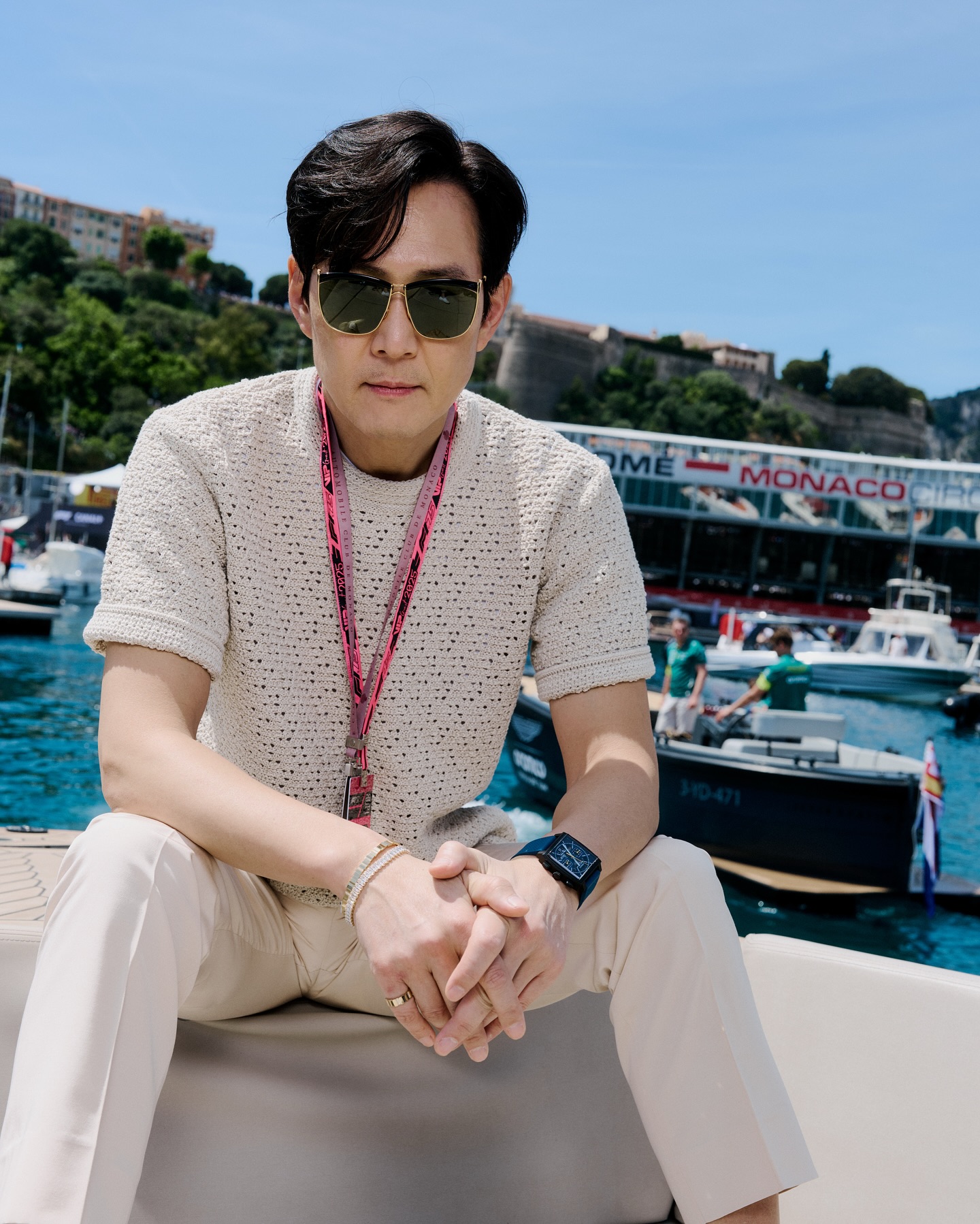 Instagram post by @from_jjlee for TAG Heuer. Caption reads: South Korean actor Lee Jung Jae (@from_jjlee)....