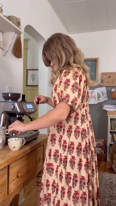 Instagram post by @mariahrnorth for Called to Surf. Caption reads: [...] “special” breakfast. 
.
My dress is....